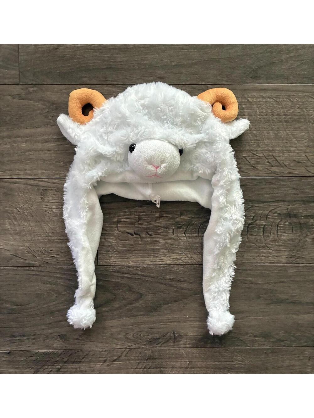 Sheep plush beanie